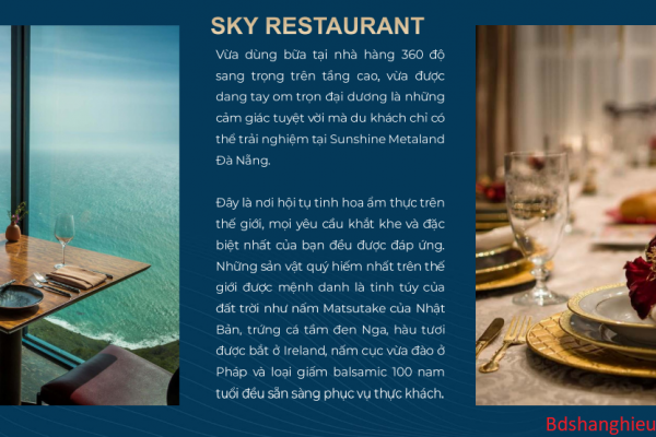 Sky Restaurant Dự án Sunshine Metaland đà Nẵng